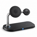 Stație de încărcare wireless Grundig 3 în 1, neagră, fără dispozitive