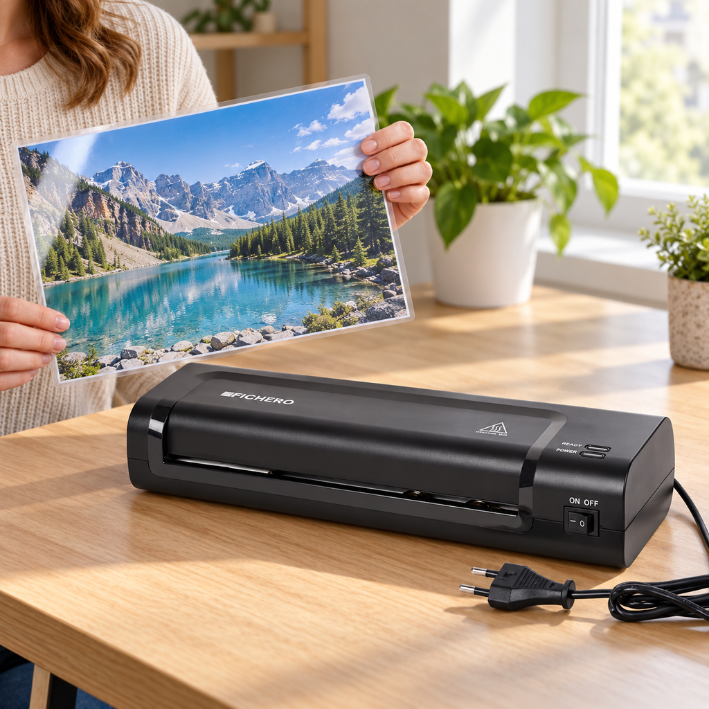 Exemplu de utilizare a laminatorului Fichero A4