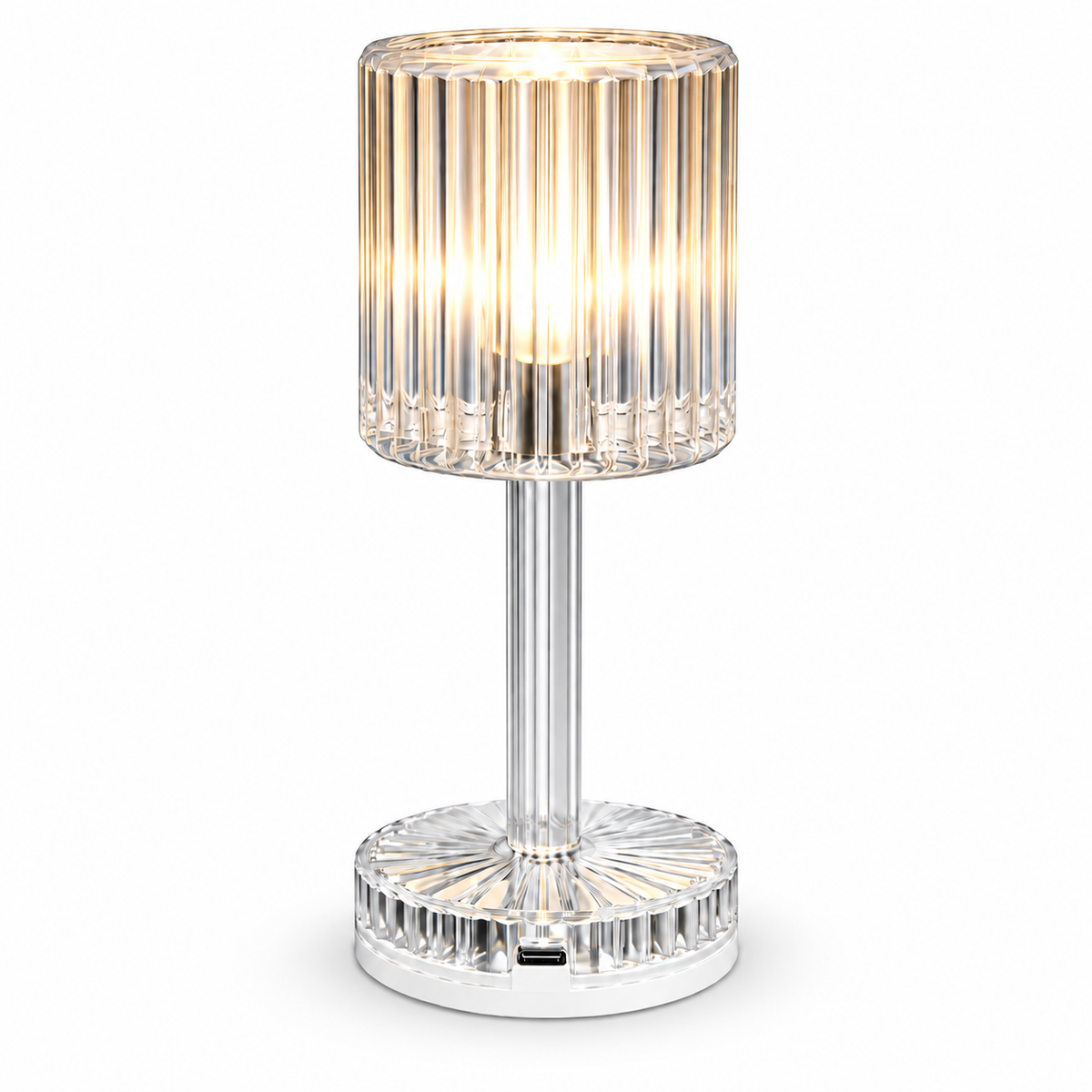 Lampă de masă LED transparentă, producthero