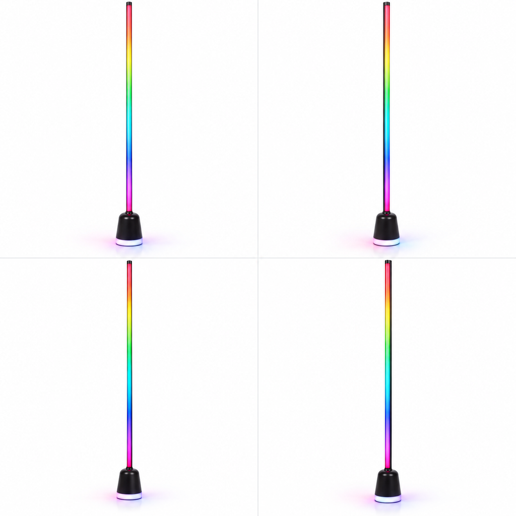 Lampă RGBIC 130 cm - colaj patru perspective