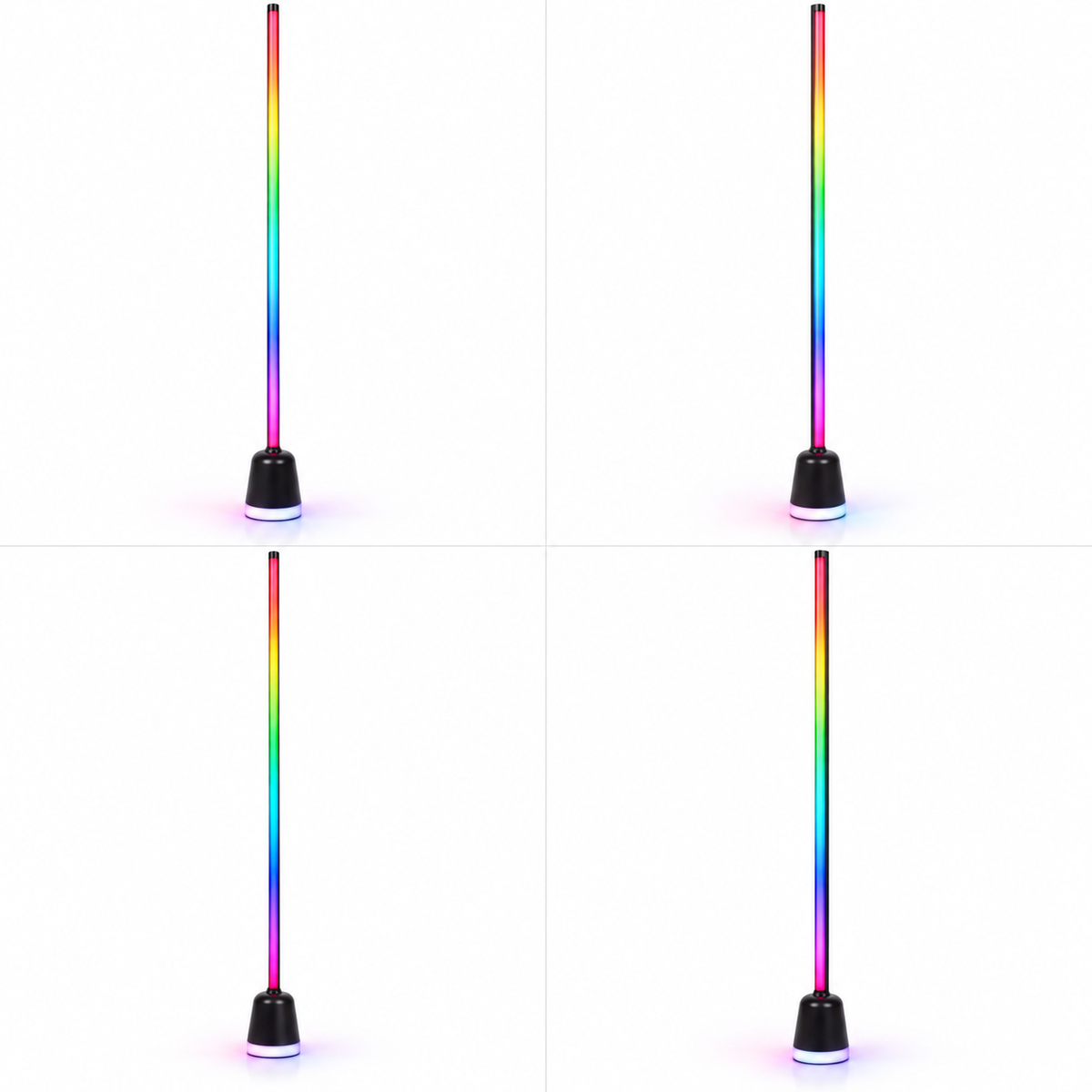 Lampă RGBIC 130 cm - colaj patru perspective
