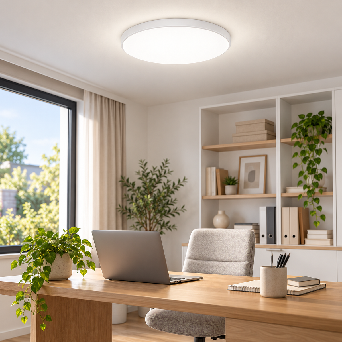Plafonieră LSC Skyscape într-un birou de acasă