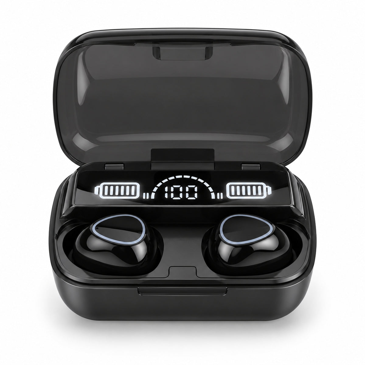 Căști Bluetooth M10 negre, hero