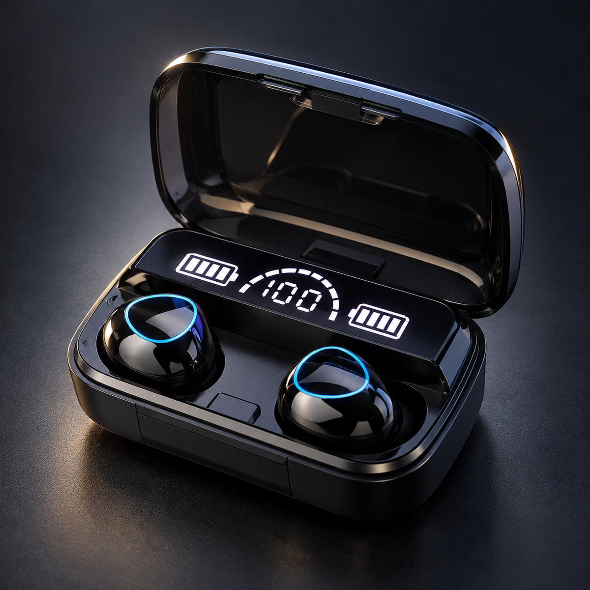 Căști Bluetooth M10 negre, premium