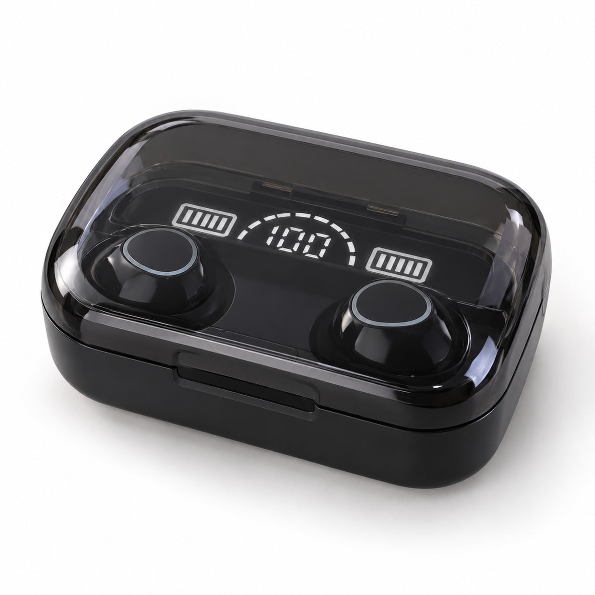Căști Bluetooth M10 negre, case closed
