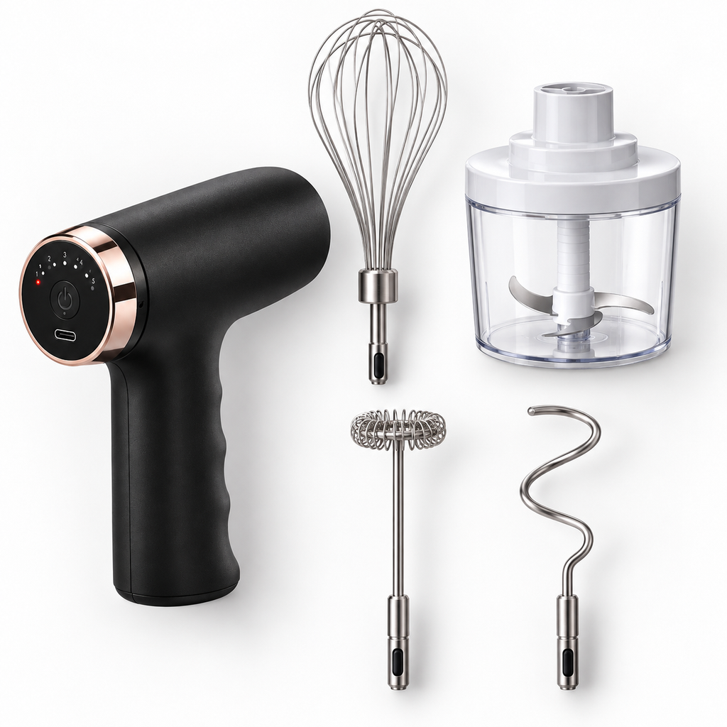 Multimixer TMC Home cu accesoriile incluse