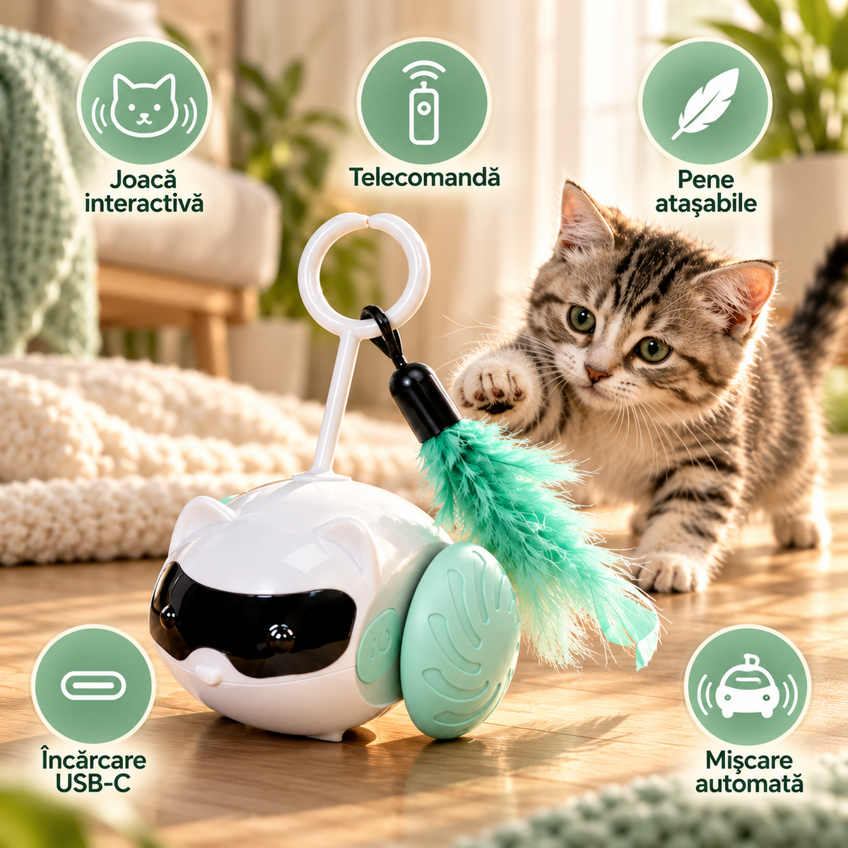 Jucărie interactivă Nedis pentru pisici, 03-technicalproduct