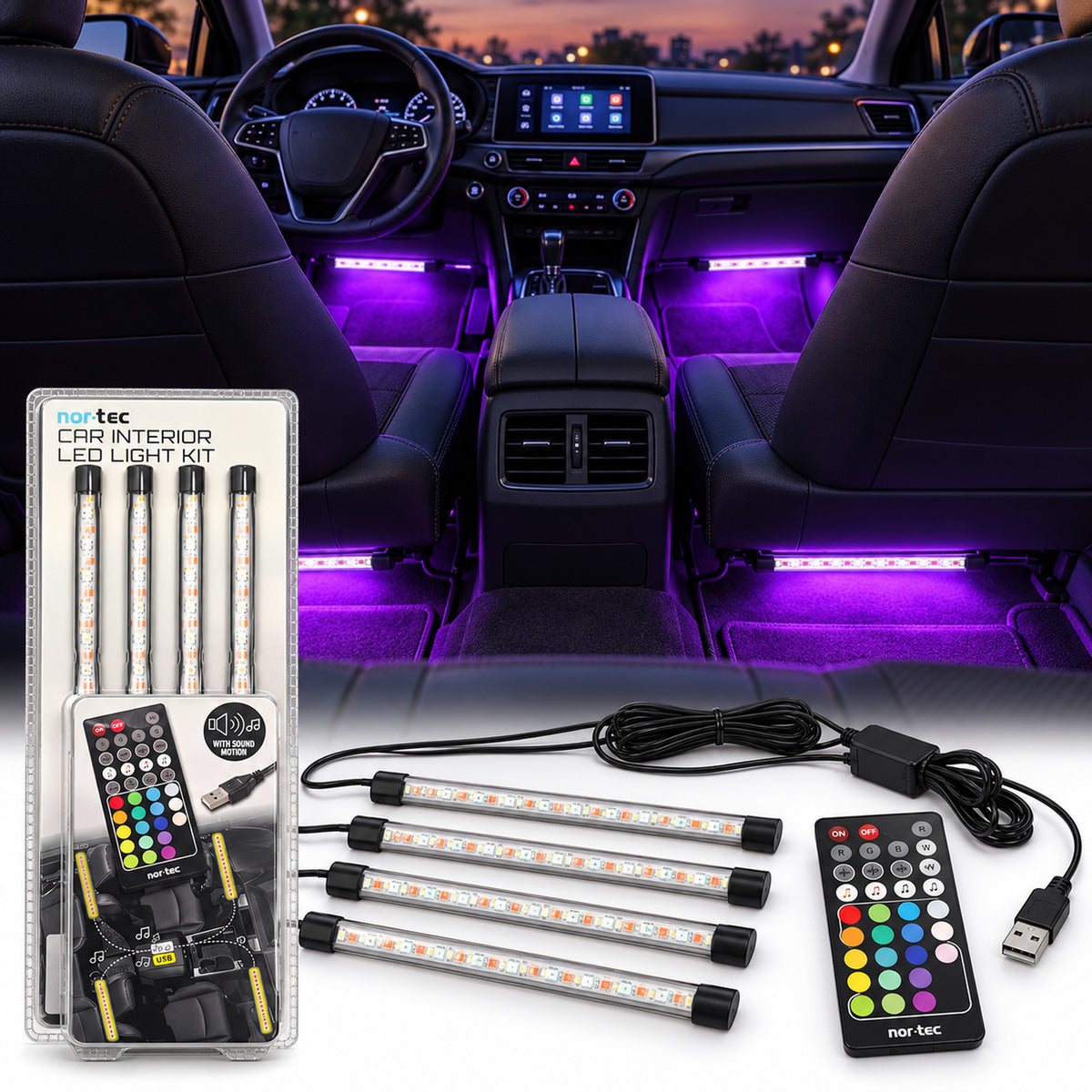 Kit lumini LED interior auto Nor-Tec, imagine 4 din 12
