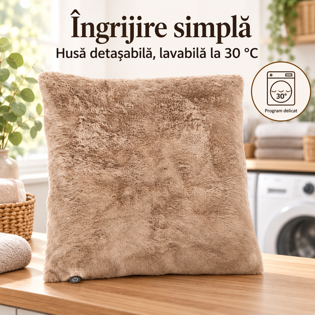 Pernă încălzitoare reîncărcabilă PJØR 55x55 cm – 09-ingrijire