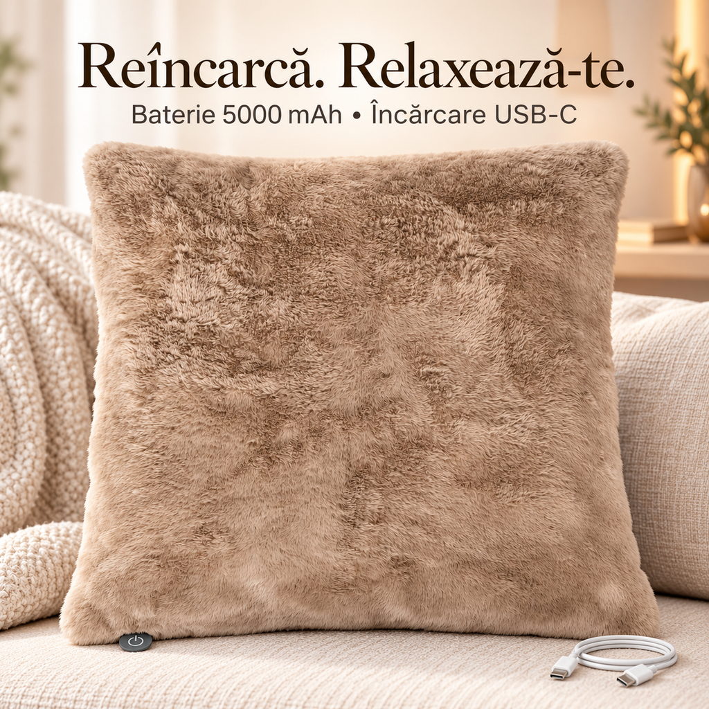 Pernă încălzitoare reîncărcabilă PJØR 55x55 cm – 10-baterie