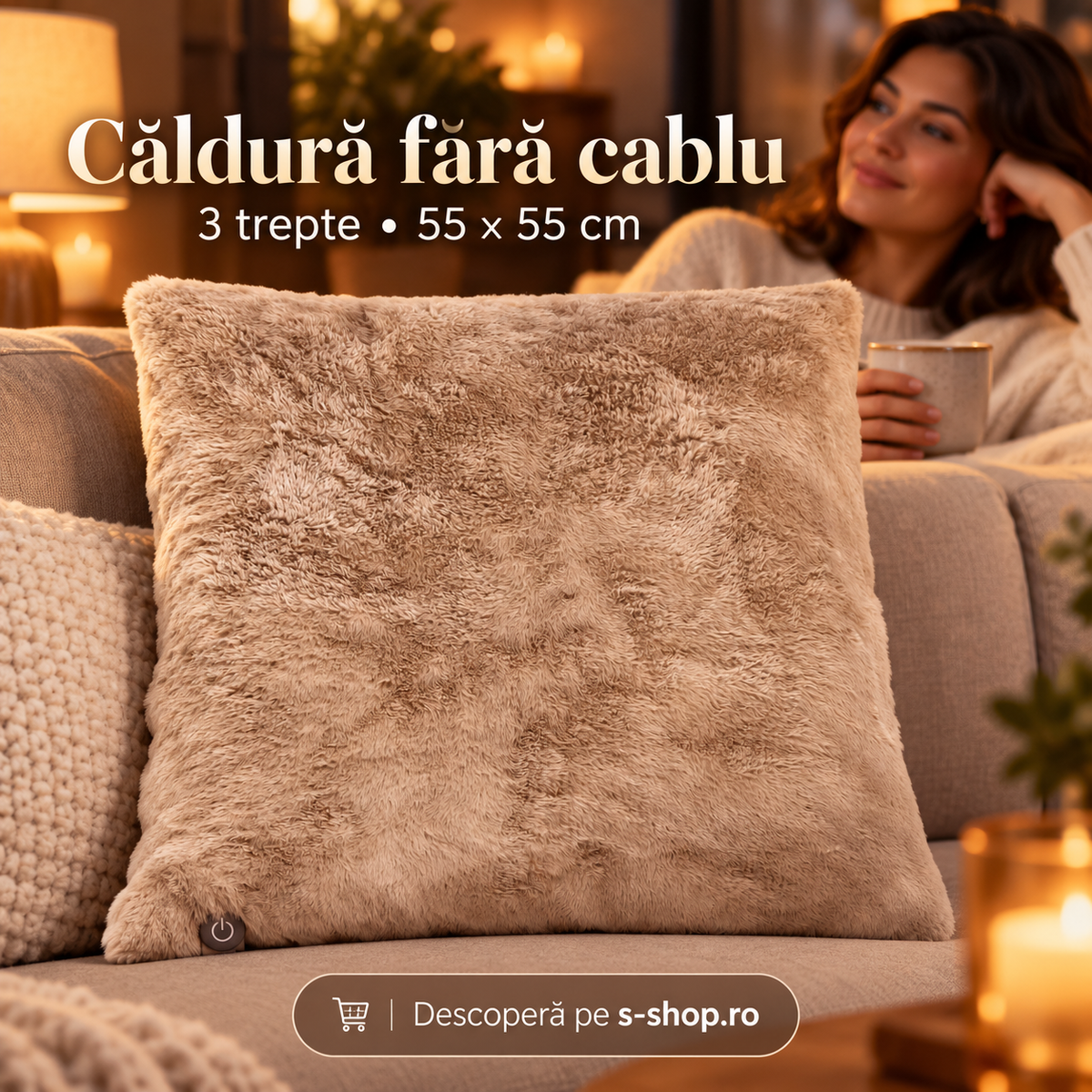 Pernă încălzitoare reîncărcabilă PJØR 55x55 cm – 11-reclama