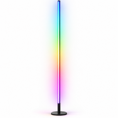 🌈 Lampadar Philips RGBIC 142cm – 16M Culori, Music Sync, Telecomandă, Iluminat Ambient Premium