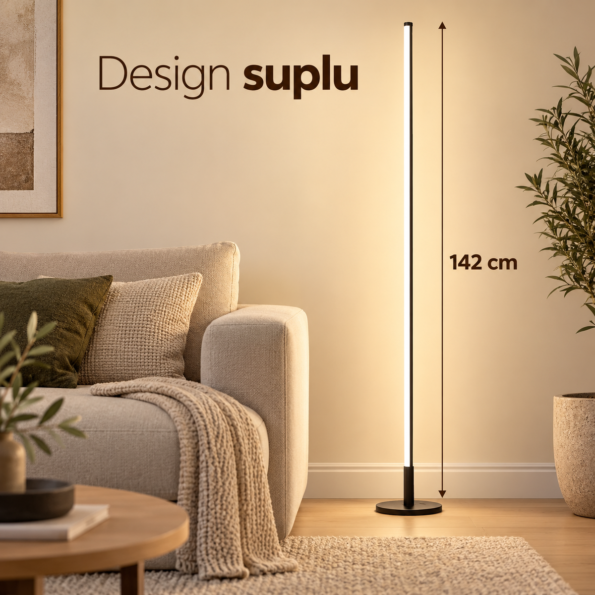 Lampadar Philips RGBIC 142 cm – Înălțime