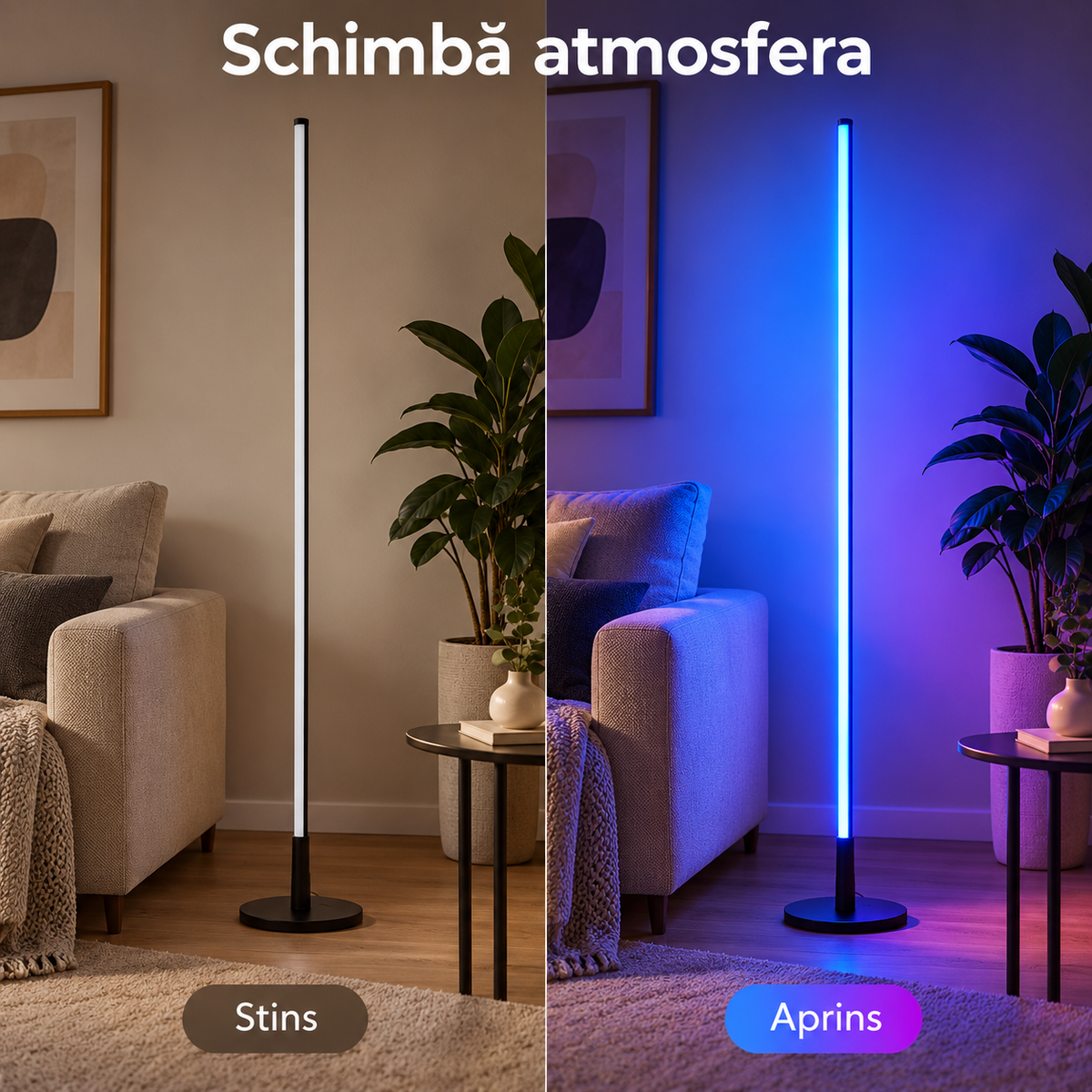 Lampadar Philips RGBIC 142 cm – Ambient