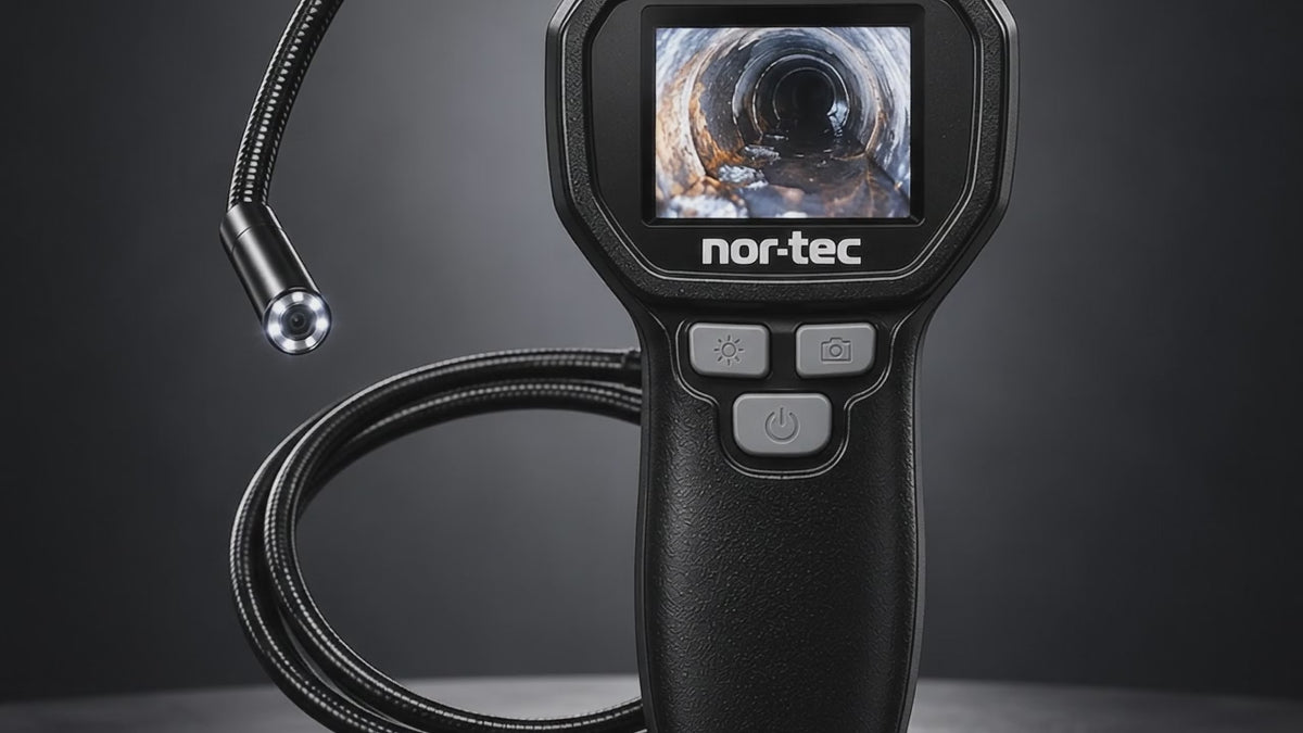 🔍 Cameră de Inspecție Endoscop Nor-Tec, Ecran Color 2", 1080P, Cablu 1,9 m, Lentilă IPX7