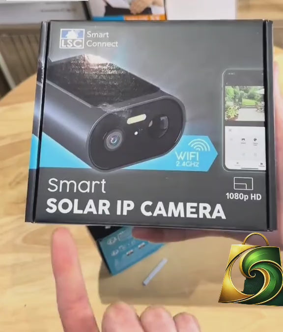 📷 Cameră Supraveghere Exterior Solară S-Eye WiFi – 1080P, IP65, Alarmă 90dB, Night Vision 8m