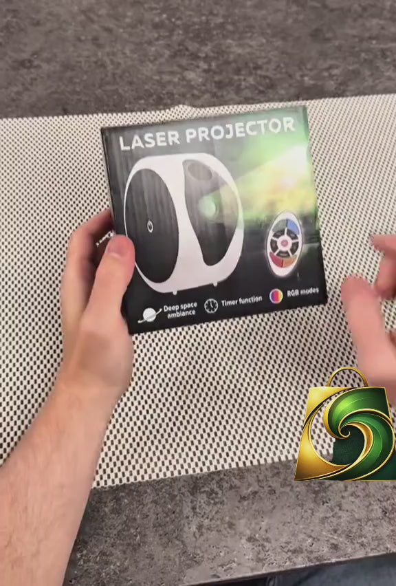 Proiector Laser RGB S-Eye Galaxy Light – Cer Instelat, Telecomanda si Timer Inteligent pentru Relaxare Totala 