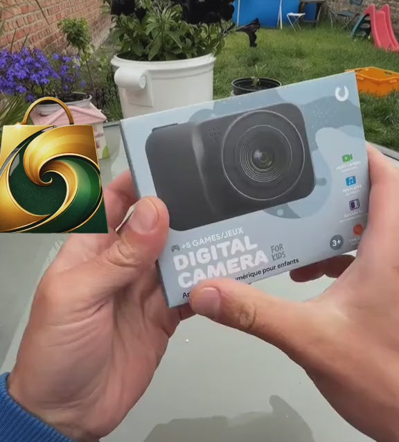 📸 Cameră Foto Digitală pentru Copii Vision 12MP cu 5 Jocuri, Ecran 2 inch și MP3