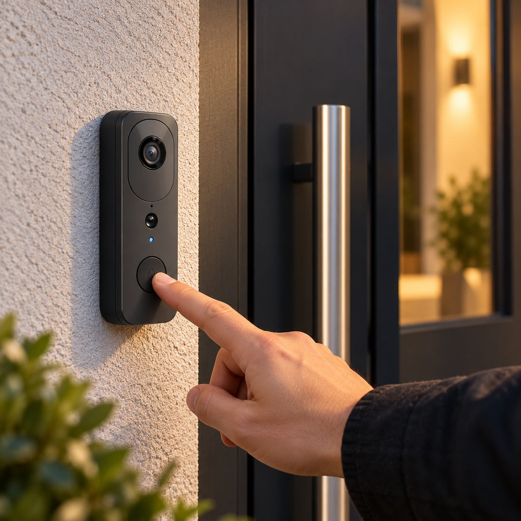Imagine de prezentare 3: 🔔 Sonerie Video Smart S-Eye WiFi – Camera HD 1296P, Baterie Reîncărcabilă, Audio Bidirecțional