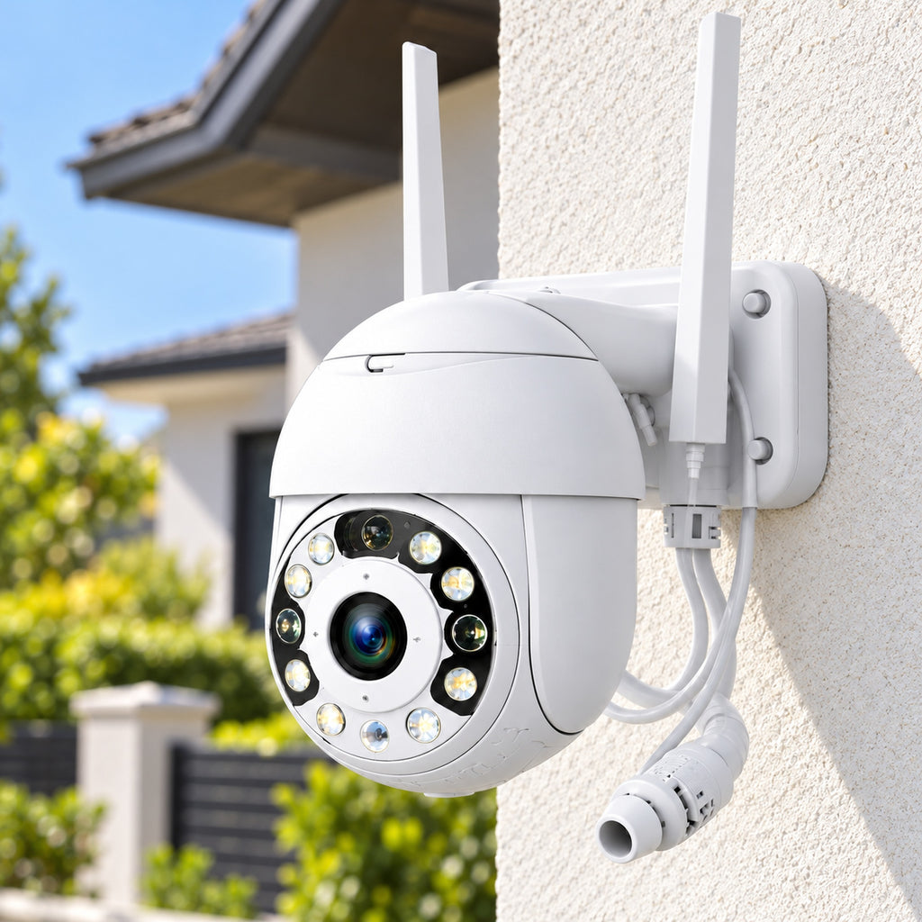 Imagine de prezentare 2: 📷 Cameră WiFi Smart S-Eye 5MP PTZ – Exterior IP66, Infraroșu, Detectie PIR, Vizualizare Remotă