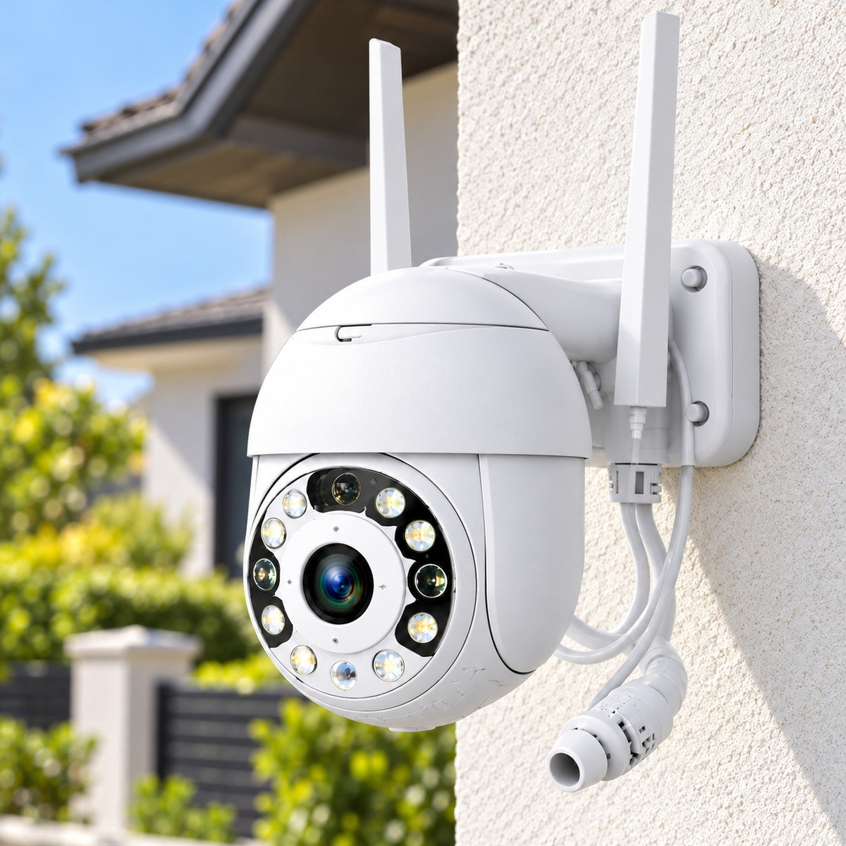 Imagine de prezentare 2: 📷 Cameră WiFi Smart S-Eye 5MP PTZ – Exterior IP66, Infraroșu, Detectie PIR, Vizualizare Remotă