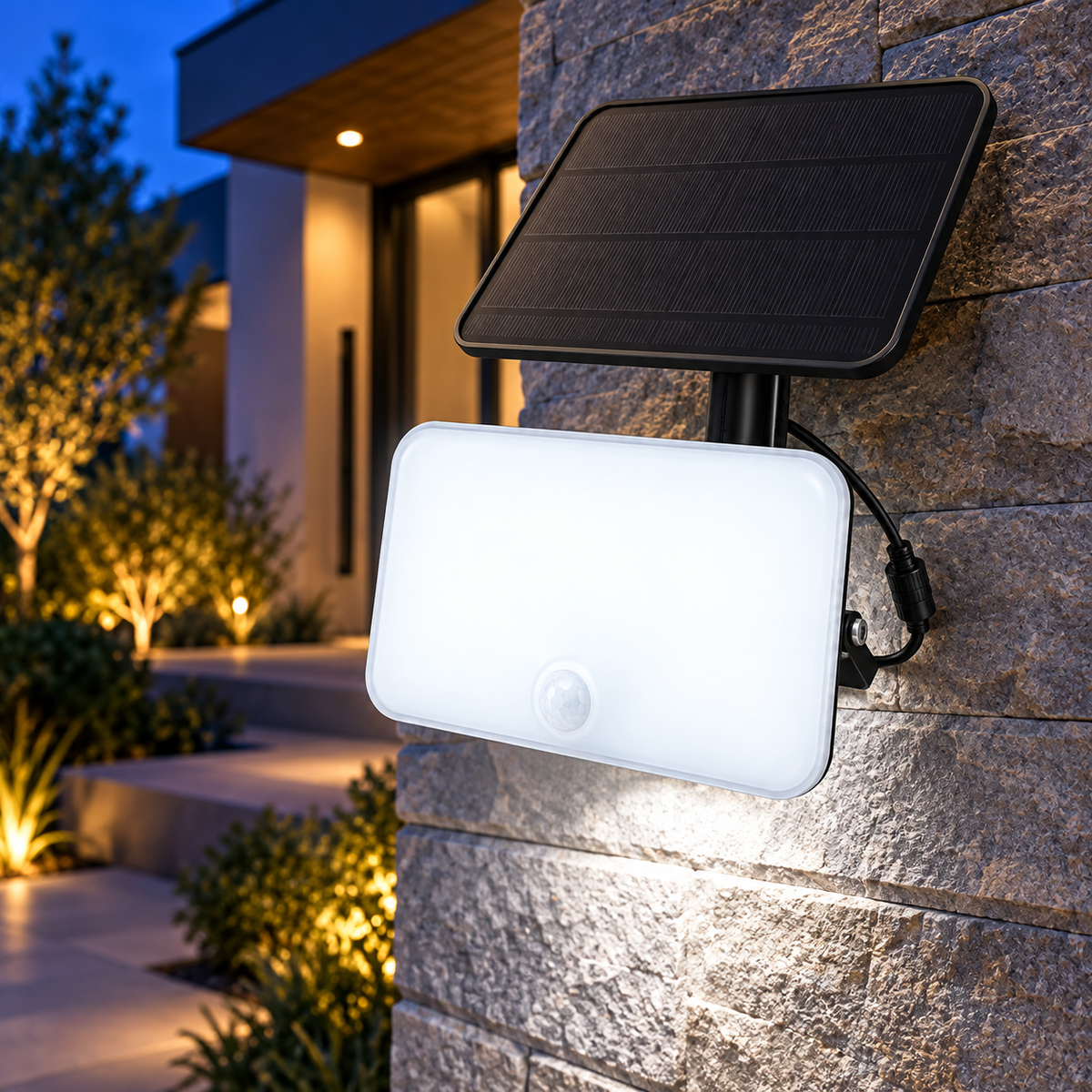 Reflector solar alb S-Eye 800 lumeni cu senzor, luxuryproduct