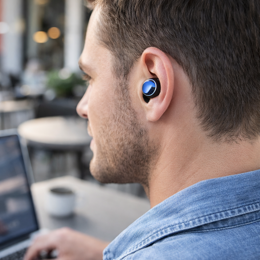 Căști Bluetooth TWS M10 V5.3, True Wireless Stereo, Display LED, Touch Control, Fast Charging, Negru