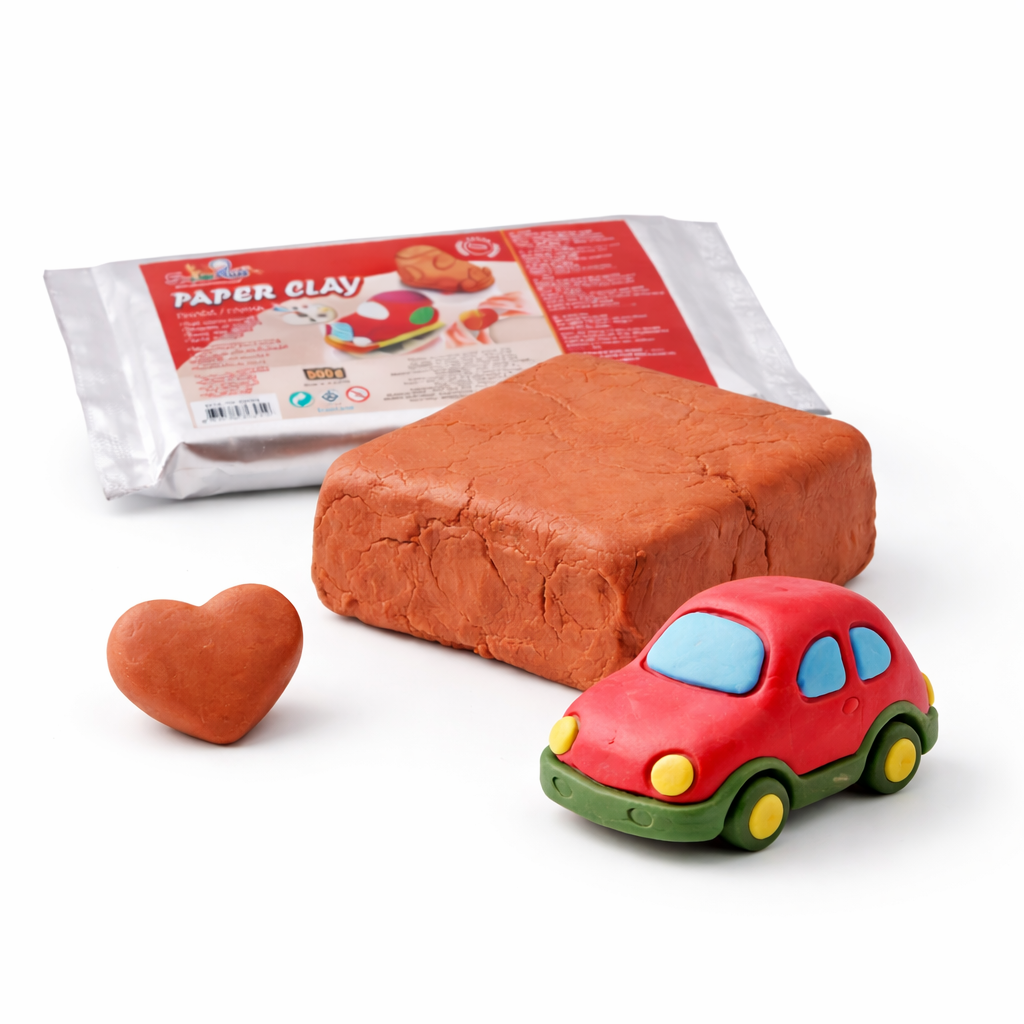 Lut Modelaj 500g Teracota, Uscare la Aer, Argila Modelatoare pentru Copii si Hobby, Gata de Utilizare