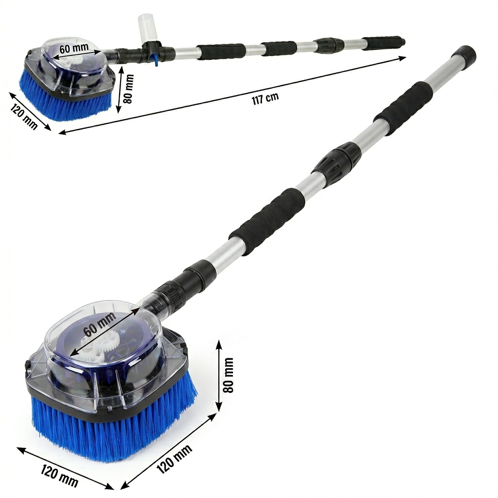 🚗💧 S-Eye Perie Rotativă Auto Profesională – Spală Mașina ca la Spalatorie, Acasă!