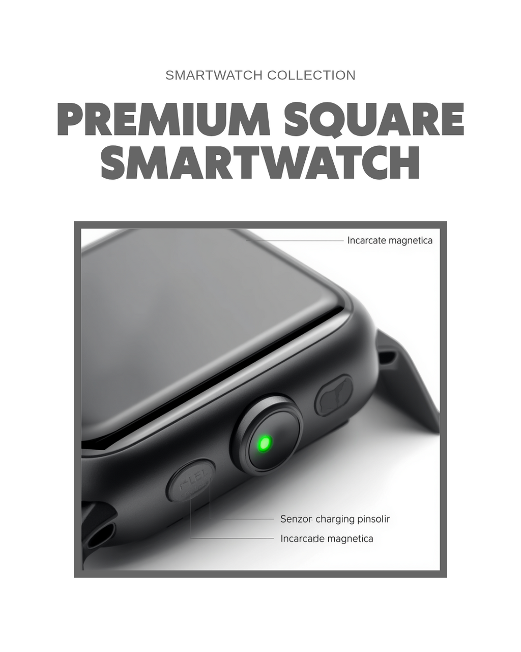 ⌚ Ceas Smartwatch Sport Silvergear 1.83" – Ritm Cardiac, SpO2, Somn, Rezistent la Apă
