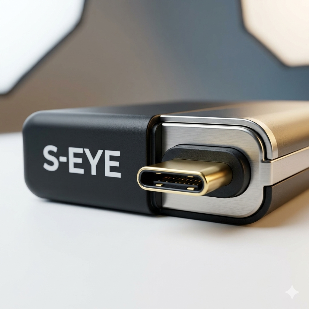 Set 2 Microfoane Wireless Lavalieră S-Eye – Clip-On USB-C, Plug & Play, Rază 20m