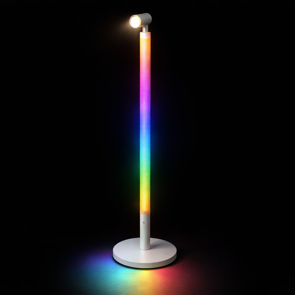 Grundig Floor Light cu Spot Reglabil RGB + Alb Reglabil | Lampa de Podea LED cu Telecomanda si Sincronizare Muzica