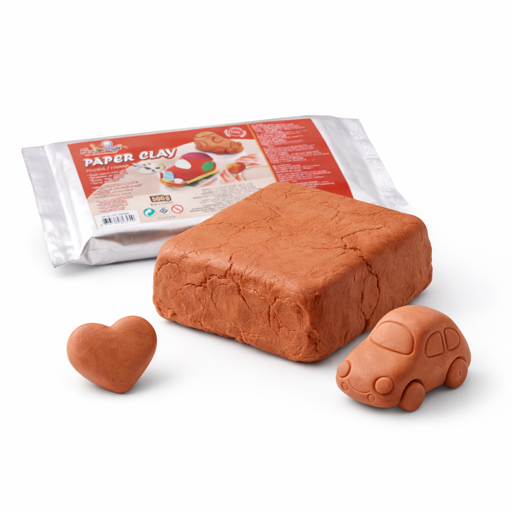 Lut Modelaj 500g Teracota, Uscare la Aer, Argila Modelatoare pentru Copii si Hobby, Gata de Utilizare