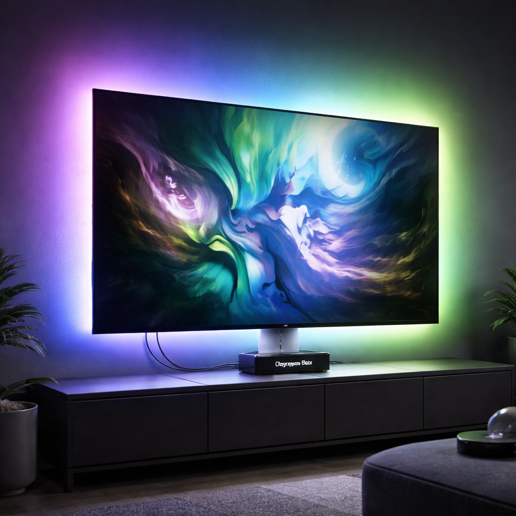 S-Eye AmbientSync Pro – Lumina Ambientala care Urmareste Imaginea TV | Banda LED RGBIC HDMI Sync 2.6m