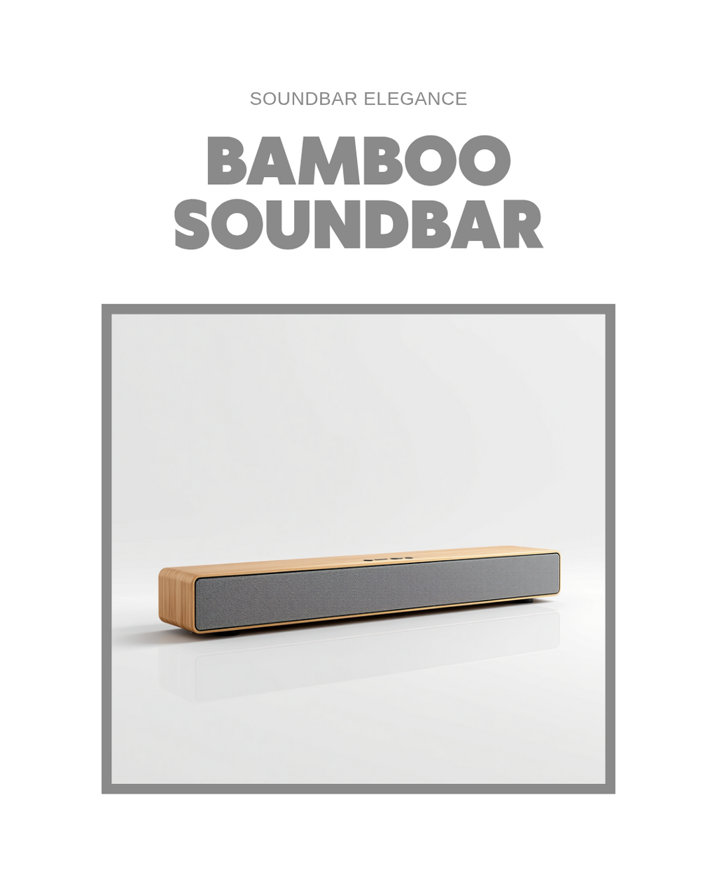 🔊 Soundbar din Lemn Roseland RS-620 Bluetooth 5.4 TWS 20W cu Montare pe Perete