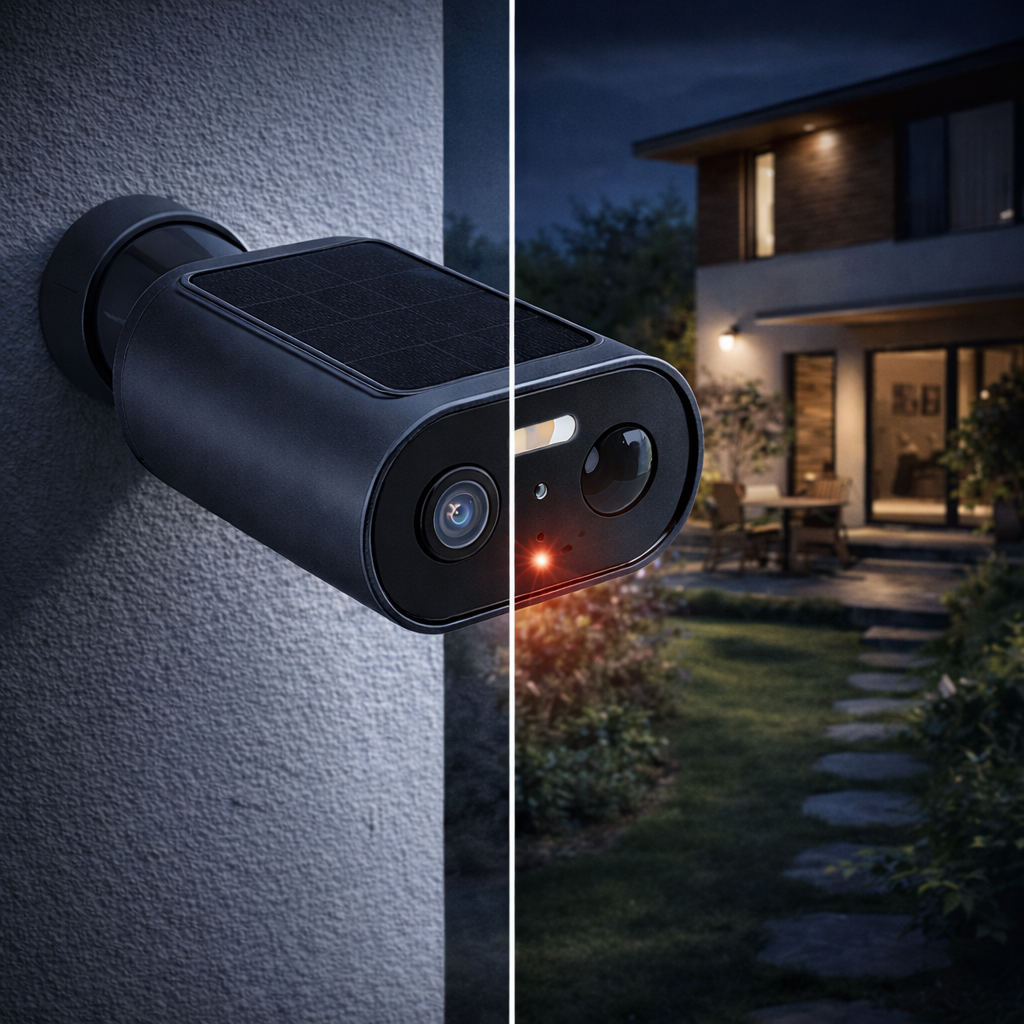 Camera Supraveghere Exterior Solara S-Eye WiFi 1080P, IP65, Detectare Miscare, Alarma 90dB, Night Vision 8m, Audio Bidirectional, MicroSD 128GB