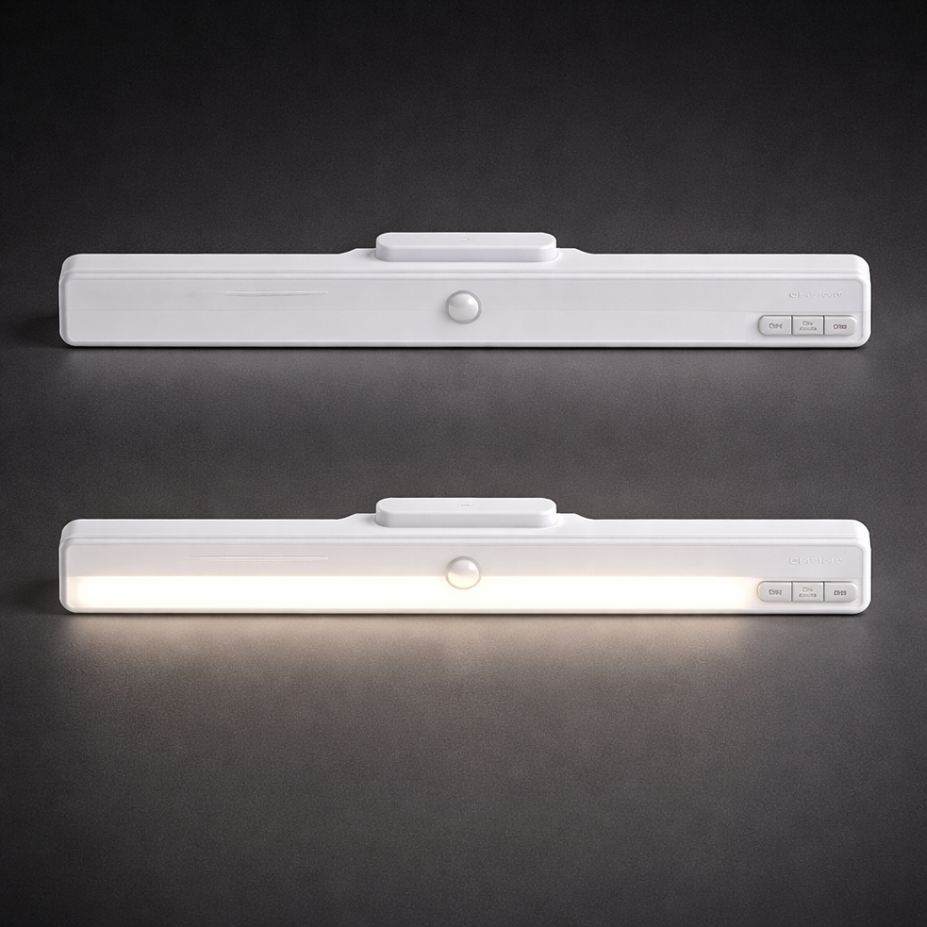Lampa LED Dulap Grundig cu Senzor de Miscare – 38cm, 300 Lumeni, Reincarcabila USB-C