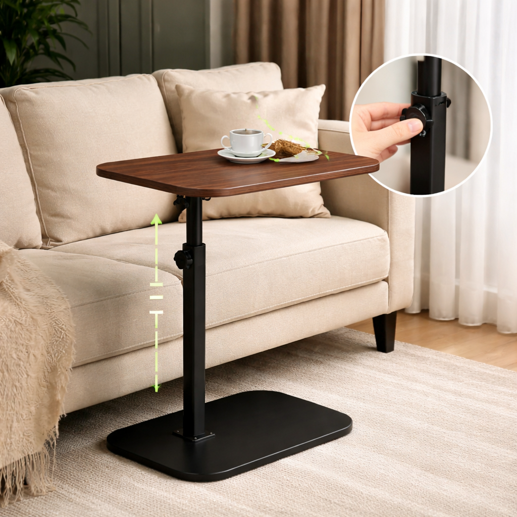 Masa Reglabila si Rotativa din Lemn S-Eye - 40x30 cm, Inaltime pana la 80 cm | Multifunctionala