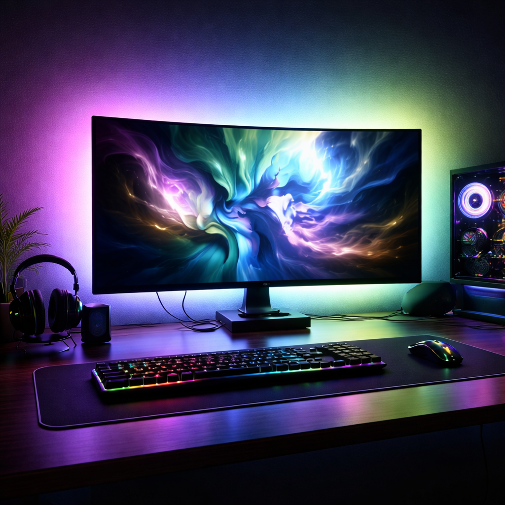 S-Eye AmbientSync Pro – Lumina Ambientala care Urmareste Imaginea TV | Banda LED RGBIC HDMI Sync 2.6m