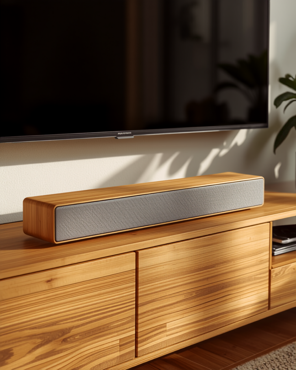 🔊 Soundbar din Lemn Roseland RS-620 Bluetooth 5.4 TWS 20W cu Montare pe Perete