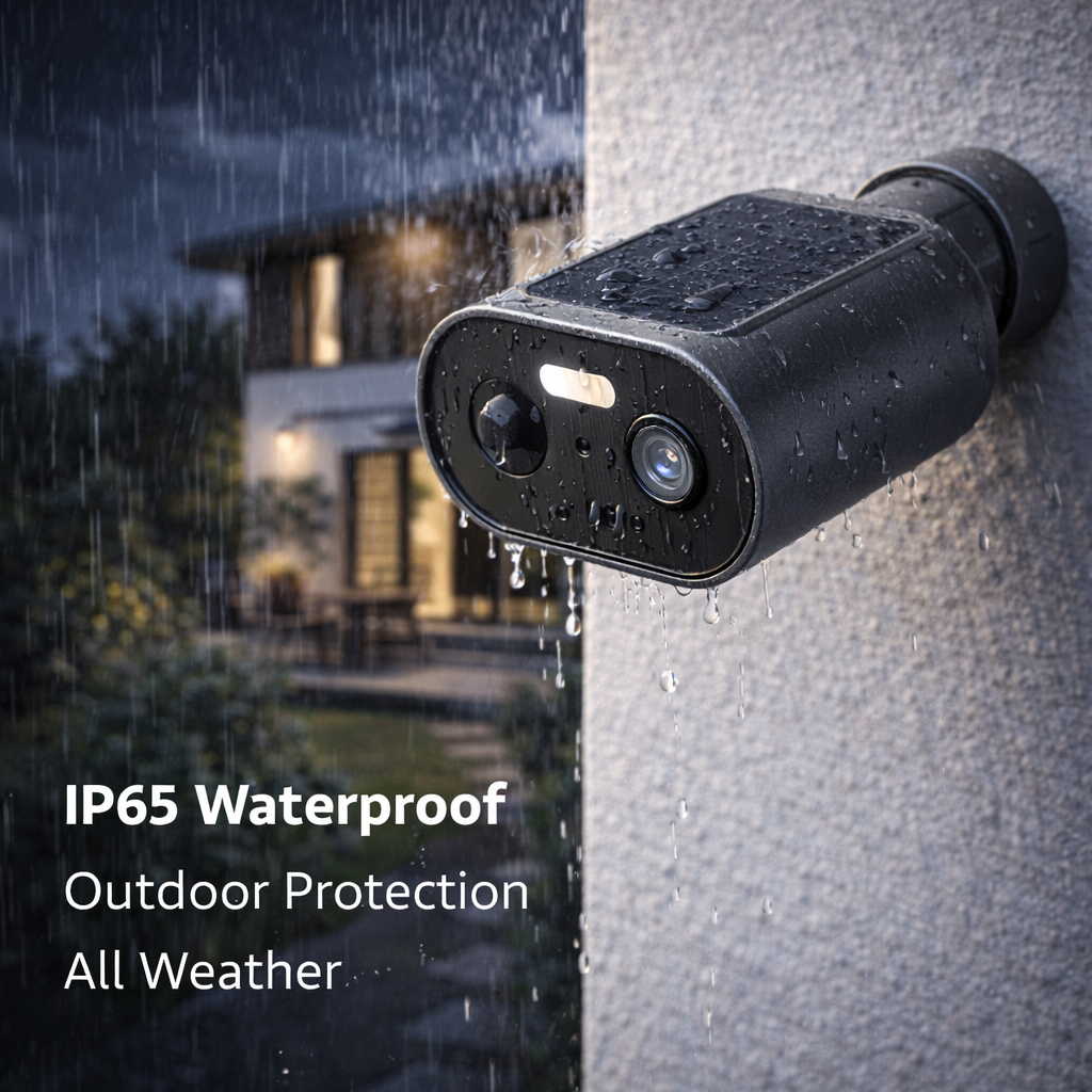 Camera Supraveghere Exterior Solara S-Eye WiFi 1080P, IP65, Detectare Miscare, Alarma 90dB, Night Vision 8m, Audio Bidirectional, MicroSD 128GB
