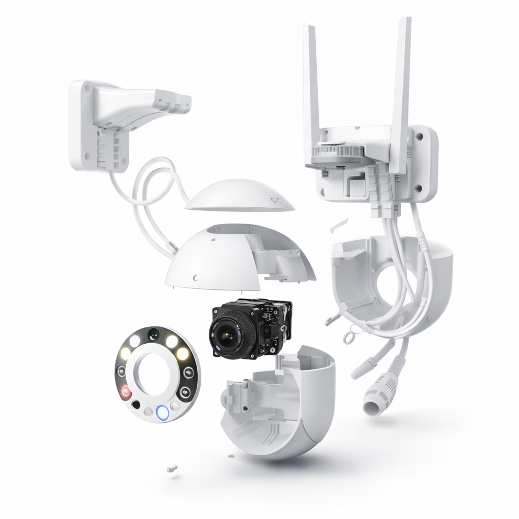 Camera WiFi Smart S-Eye 5MP, PTZ, Exterior IP66, Infrarosu, Detectie PIR, Vizualizare Remota