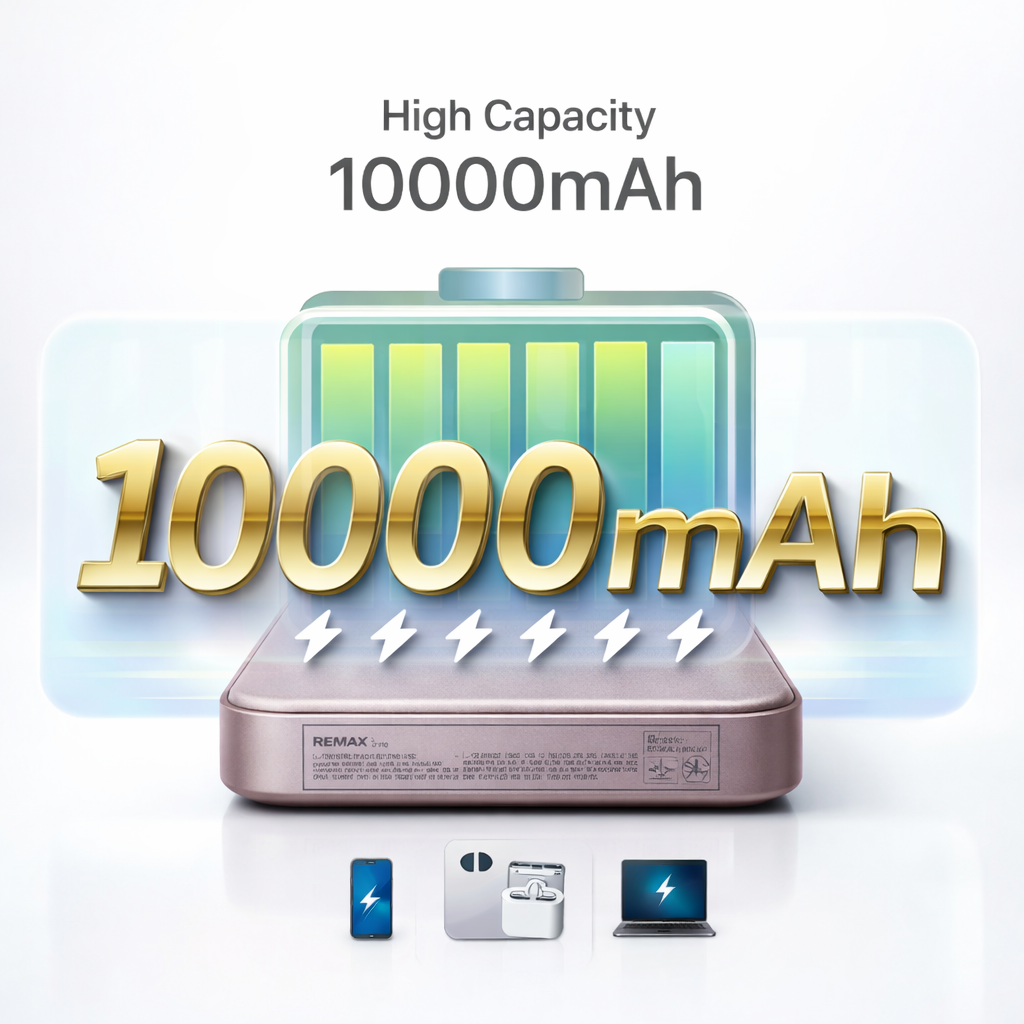 Baterie Externa MagSafe Remax RPP-65, 10000mAh, Wireless 15W, PD 20W, Type-C