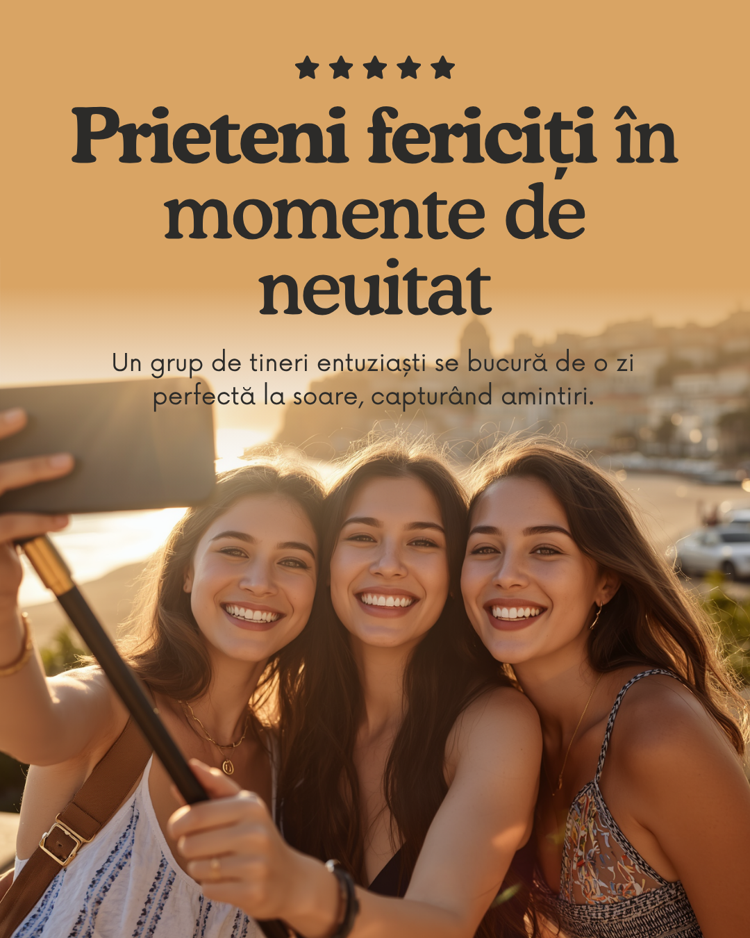 📸 Selfie Stick S-Eye 3-în-1 cu Trepied și Telecomandă Bluetooth 74cm