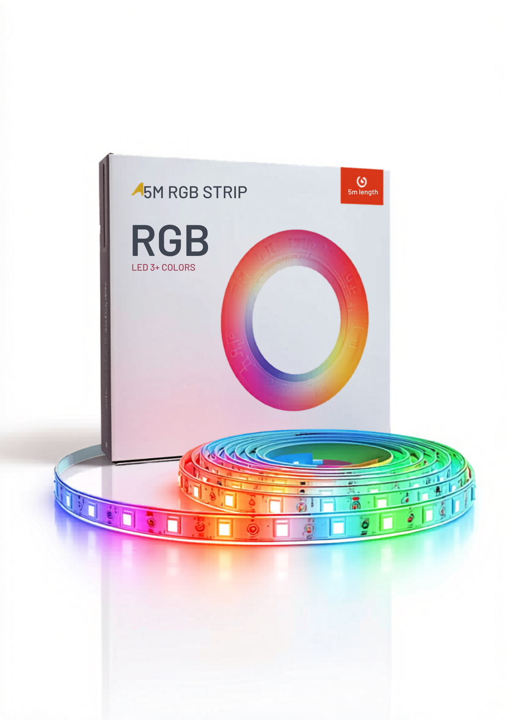 💡 Bandă LED S-Eye Multicolor 5m – RGB, Funcție Muzică, Telecomandă, 480 LED/m, Autoadezivă