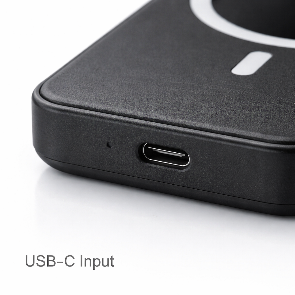 🔋 Baterie Externă Magnetică S-Eye MagSafe 5000mAh – Wireless Qi, Ultra Slim, iPhone 12/13/14/15