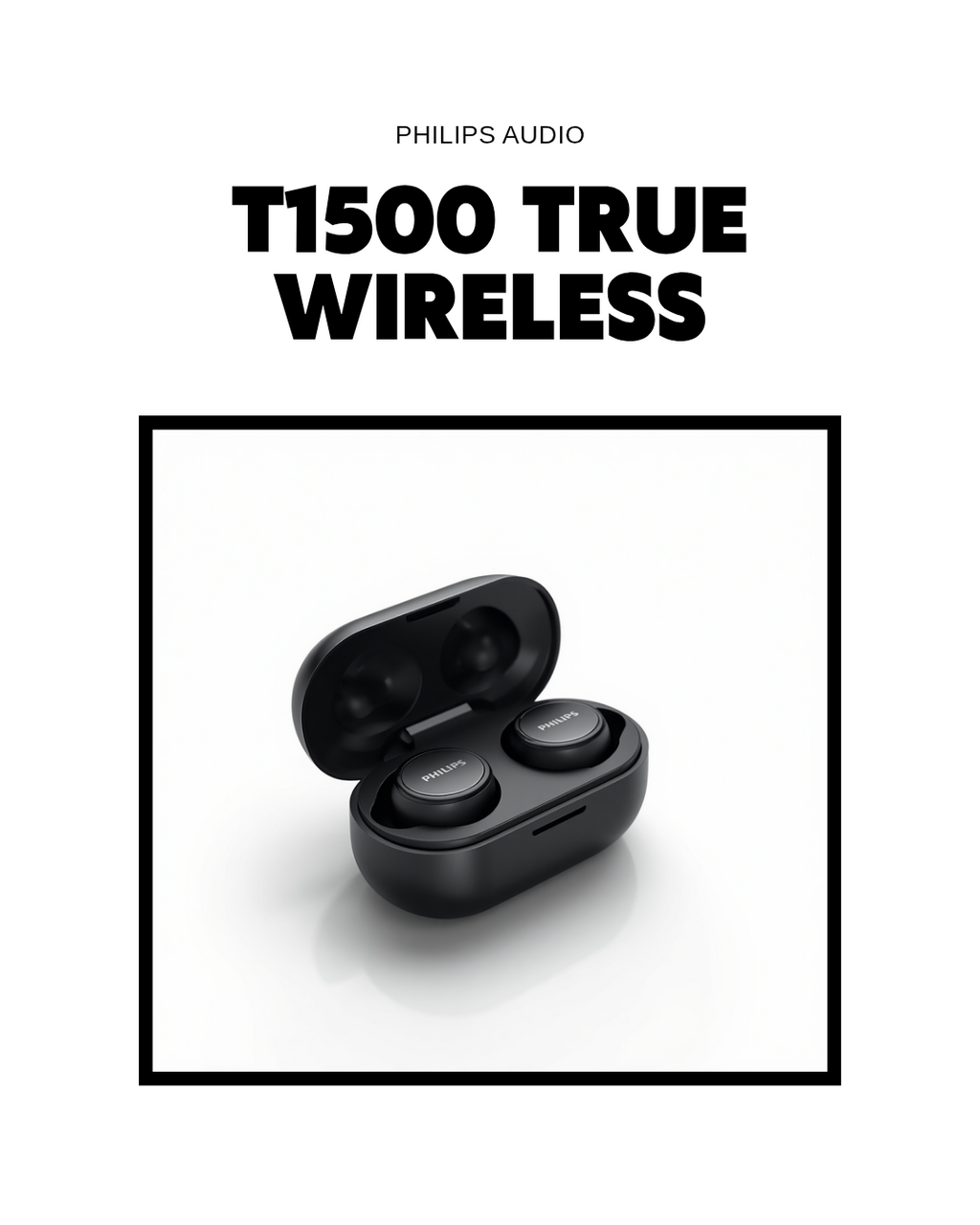🎧 Căști True Wireless Philips T1500 cu ANC -25dB și 24h Autonomie