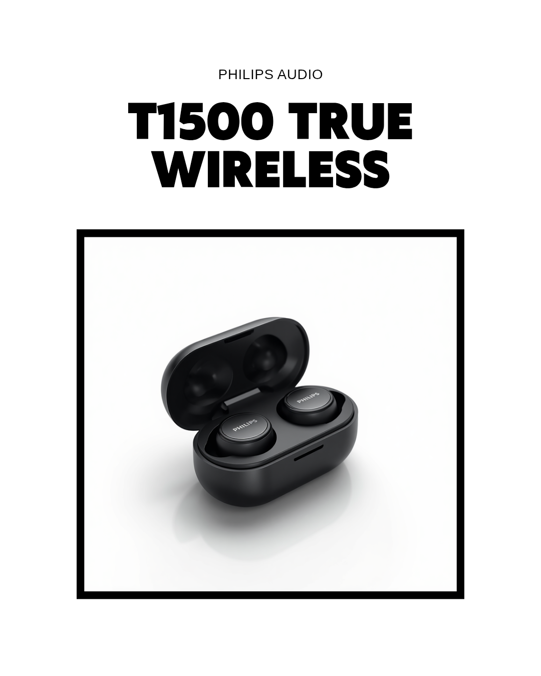 🎧 Căști True Wireless Philips T1500 cu ANC -25dB și 24h Autonomie