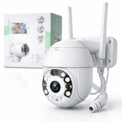 📷 Cameră WiFi Smart S-Eye 5MP PTZ – Exterior IP66, Infraroșu, Detectie PIR, Vizualizare Remotă