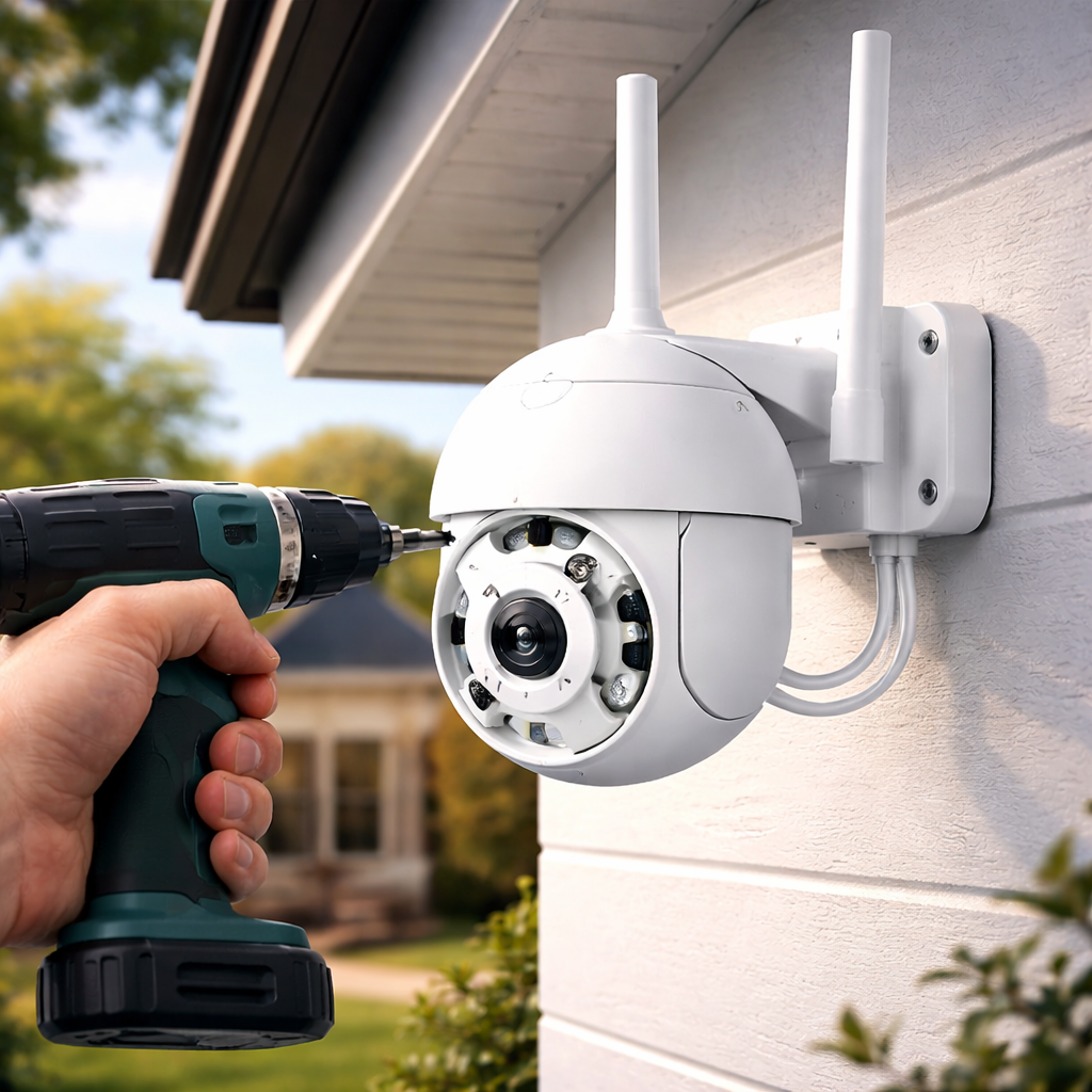 Camera WiFi Smart S-Eye 5MP, PTZ, Exterior IP66, Infrarosu, Detectie PIR, Vizualizare Remota